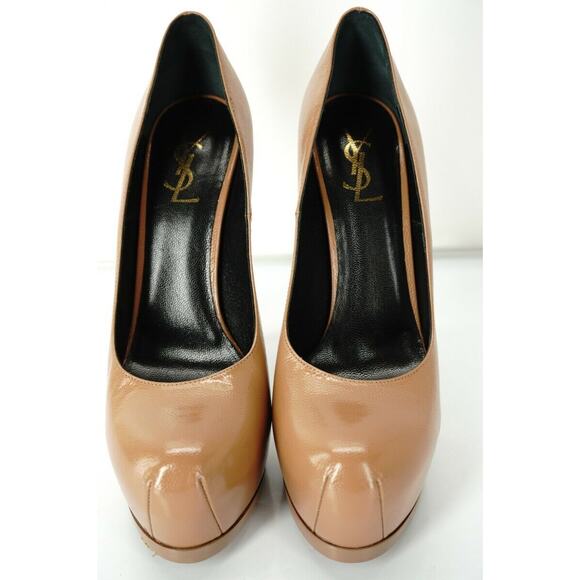 Saint Laurent Leather Tribute Platform Pumps Size 39.5 YSL - Picture 9 of 10